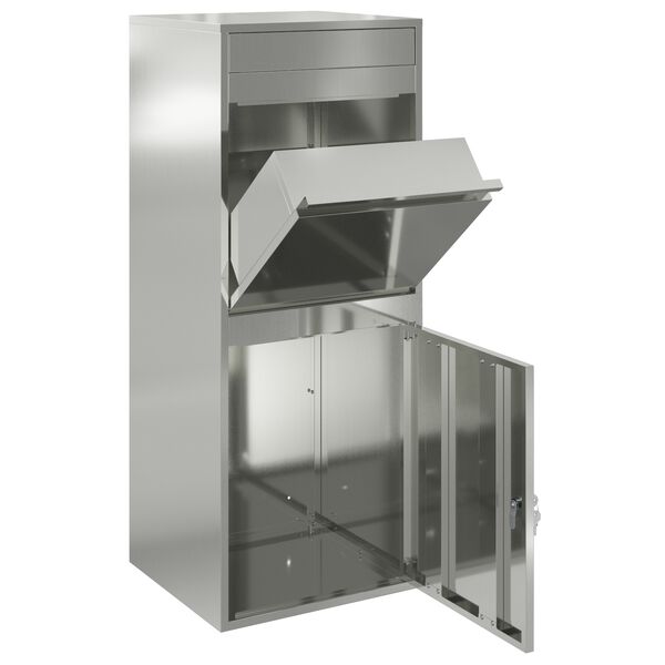 vidaXL Siuntų dėžutė Juoda 41 x 38 x 103 cm Cinkuota plienas