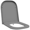 vidaXL Tualeto sėdynė Pilka 47,5 x 35 x 3,6 cm Duroplastas
