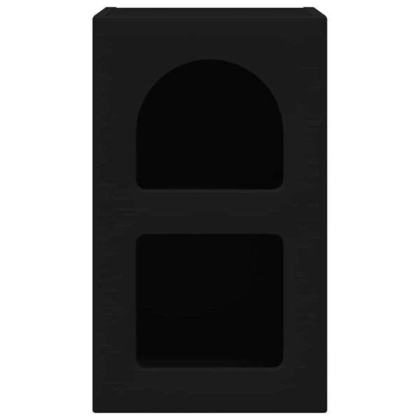 vidaXL Naktinis staliukas Juoda 29,5 x 33,5 x 50 cm Apdirbta mediena