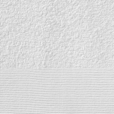 vidaXL Vonios rankšluosčiai, 25vnt., balti, 70x140cm, medvilnė