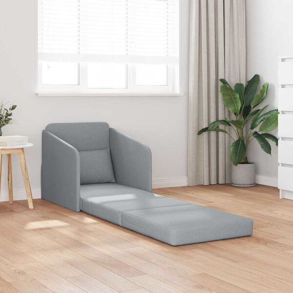vidaXL Sofa lova 60cm &Scaron;viesiai pilka audinys
