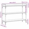 vidaXL Konsolinis stalas su lentyna artisano ąžuolo 100 x 30 x 80 cm