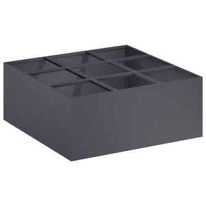 vidaXL Sodo vazonas Antracito 100 x 100 x 20 cm