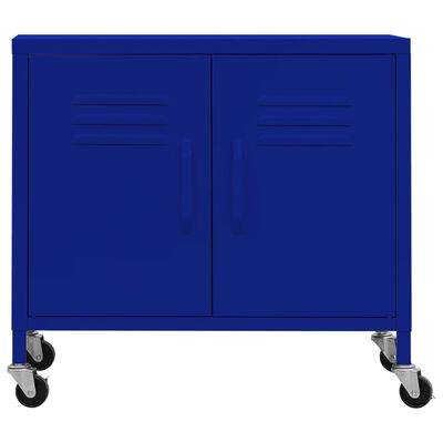 vidaXL Sandėliavimo spintelė, tamsiai mėlyna, 60x35x56cm, plienas