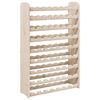 vidaXL Vyno butelių stovas, 72,5x25x111,5cm, pu&scaron;ies medienos masyvas