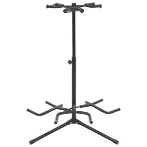 vidaXL Gitaros stovas, juodos spalvos, plienas