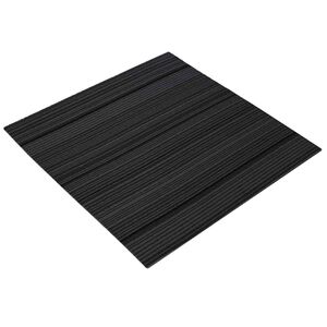 vidaXL Kilimų plytelė Juostelėta &scaron;viesiai pilka 50 x 50 cm 36 vnt.
