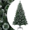 vidaXL Dirbtinė Kalėdų eglutė 120 cm PVC ir metalas Žalia