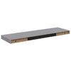 vidaXL Pakabinamos lentynos, 2vnt., pilkos, 80x23,5x3,8cm, MDF