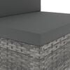 vidaXL Sodo poilsio baldų komplektas, 5 dalių, pilkas, poliratanas