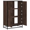 vidaXL Highboard Rudas ąžuolas 68x35x106,5 cm Mediena ir metalas