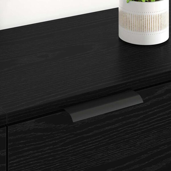 vidaXL &Scaron;oninės lentynos 2 pcs Juodas ąžuolas 60 x 30 x 70 cm