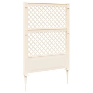 vidaXL Tinklas su kuolu Balta 99 x 6 x 165 cm PP