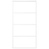 vidaXL Stumdomos durys, baltos, 102,5x205cm, ESG stiklas ir aliuminis