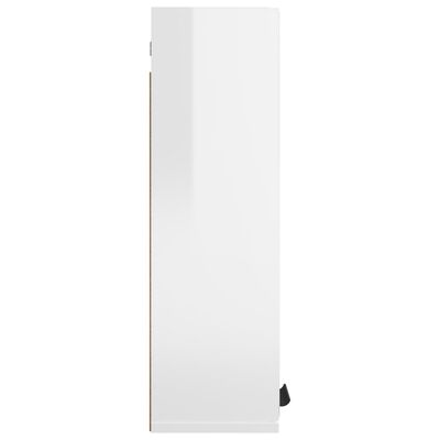 vidaXL Veidrodinė vonios spintelė, baltos spalvos, 64x20x67cm, blizgi