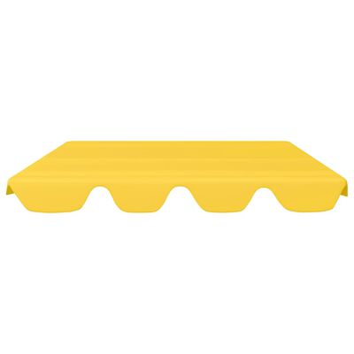vidaXL Pakaitinis skliautas sūpynėms, geltonas, 150/130x105/70cm