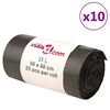 vidaXL &Scaron;iuk&scaron;lių mai&scaron;ai, 250vnt., juodos spalvos, 35l