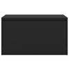 vidaXL Prie&scaron;kambario suoliukas, juodas, 80x40x45cm, apdirbta mediena