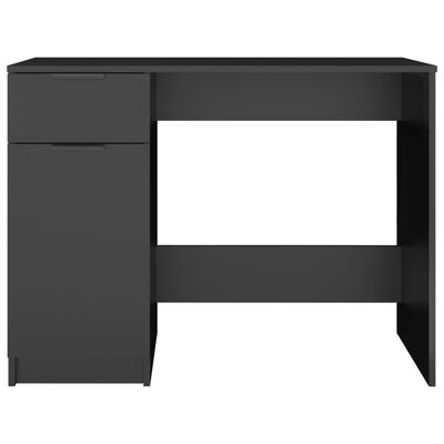 vidaXL Rašomasis stalas, juodos spalvos, 100x50x75cm, apdirbta mediena
