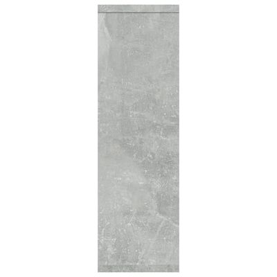 vidaXL Sieninė lentyna, betono pilka, 85x16x52,5cm, apdirbta mediena