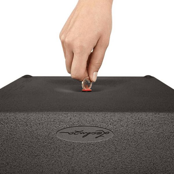 LECHUZA Lovelis CANTO Stone 30 Low ALL-IN-ONE, grafito juodos spalvos