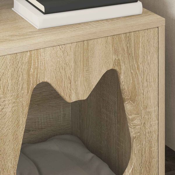 vidaXL Katės namelis Sonoma 42,5 x 40 x 53,5 cm Apdirbta mediena