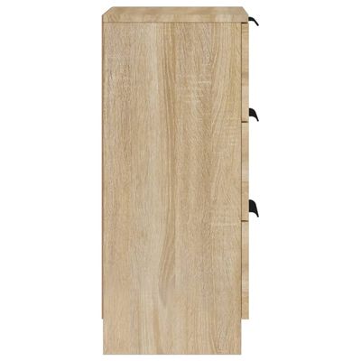 vidaXL Šoninės spintelės, 2vnt., ąžuolo, 30x30x70cm, apdirbta mediena