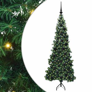 vidaXL Kampinis dirbtinis Kalėdų medis Žalia 180 cm PVC ir metalas