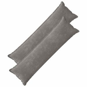 vidaXL Pagalvėlės užvalkalas 2 pcs HOUTEN Tamsiai pilka 40 x 145 cm