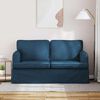 vidaXL Sofa 120cm Mėlyna Metalas