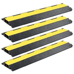 vidaXL Kabelių apsaugos, 4 vnt., 2 kanalai, guminės, 101,5cm