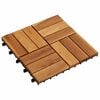 vidaXL Terasinė Plytelė 30 pcs Ruda 30 x 30 cm Akacijos kietasis medis