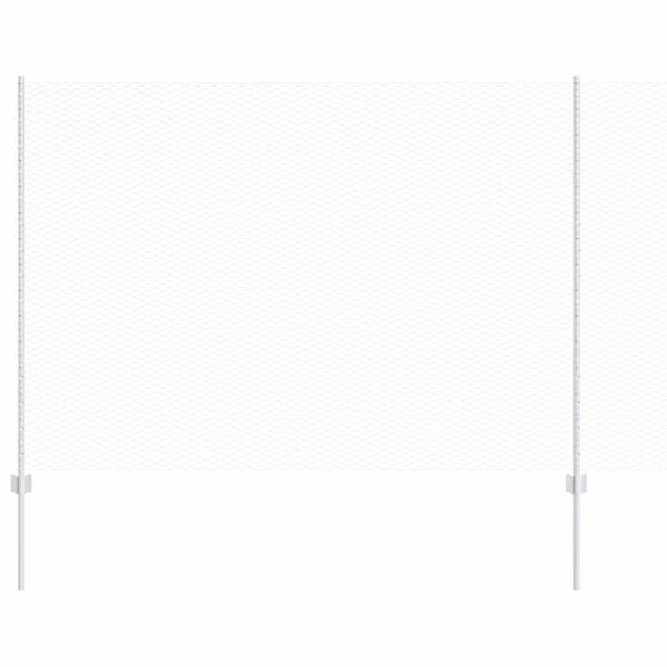 vidaXL Tvora su stulpais Sidabro 1,6 x 10 m Plienas