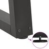 vidaXL Valgomojo stalo kojos, V formos, 2 vnt., antracito spalvos, 90x(72-73,3) cm, plienas