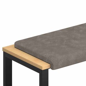 vidaXL Suoliuko pagalvė Dirbtinė oda Pilka Gylis 35 cm