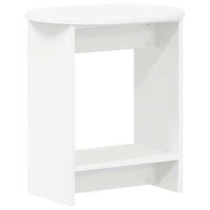vidaXL &Scaron;oninis stalas Balta 50 x 39,5 x 55 cm Apdirbta mediena