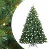 vidaXL Dirbtinė Kalėdų eglutė su 300 LED Žalia 210 cm PE ir PVC