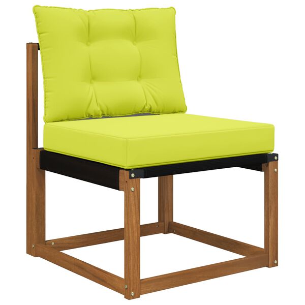 vidaXL Lauko sofa pagalvėlė 2 pcs Žalia Poliesteris