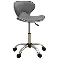 vidaXL Spa salono kėdė, pilkos spalvos, dirbtinė oda