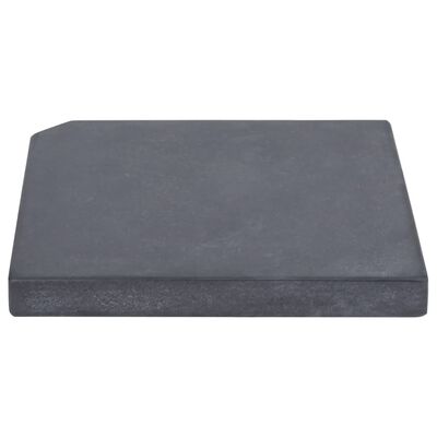 vidaXL Svoris skėčiui, juodas, granitas, 25 kg, kvadratinis