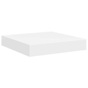 vidaXL Pakabinama sieninė lentyna, baltos spalvos, 23x23,5x3,8cm, MDF