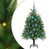 vidaXL Kalėdų eglutė su 150 LED s stovu Žalia 120 cm PE