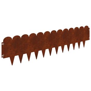 vidaXL Vejo kra&scaron;tas 10 pcs 103 x 25 cm Plienas Rūdijanti