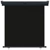 vidaXL Šoninė balkono markizė, juoda, 175x250 cm
