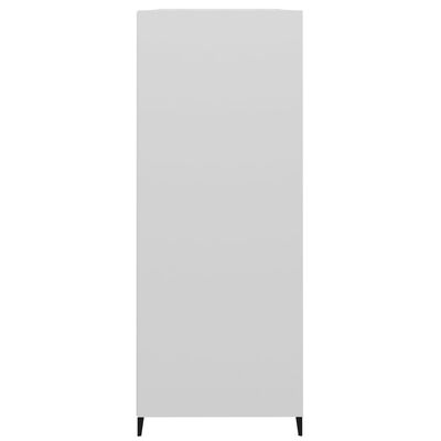vidaXL Šoninė spintelė, balta, 69,5x32,5x90cm, mediena, blizgi