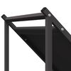 vidaXL Stovas malkoms, juodos, 70x43x34,5 cm, šaltai valcuotas plienas