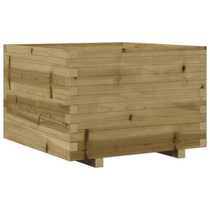 vidaXL Sodo lovelis, 70x70x49,5cm, impregnuota pušies mediena