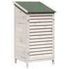 vidaXL Sodo Sandėlys Balta 59 x 56 x 113,5 cm Kietasis pu&scaron;inis medis