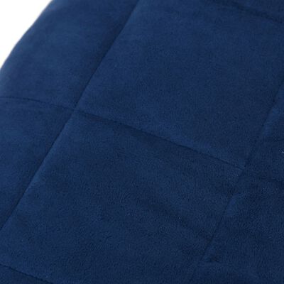 vidaXL Sunki antklodė, mėlynos spalvos, 200x200cm, audinys, 9kg