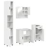 vidaXL Vonios baldų rinkinys su stalčių 4 pcs Auk&scaron;tai blizganti balta